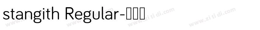 stangith Regular字体转换